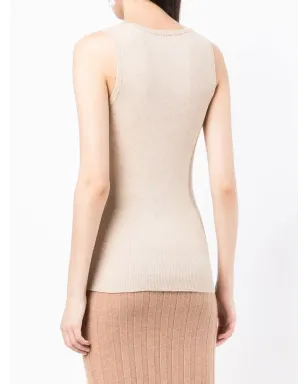 Cashmere In Love Paulaカシミヤタンクトップ - Brown - サムネイル4