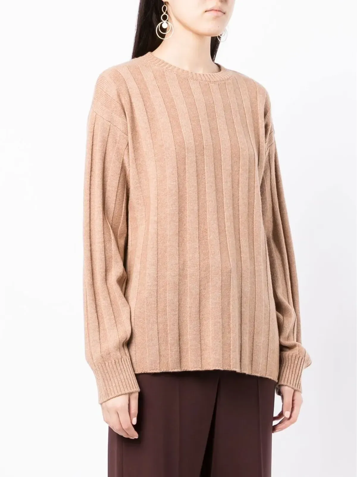 Cashmere In Love ミリーリブ編みニットセーター - 画像3