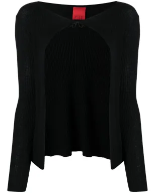 Cashmere In Love エレン タイ紐付きカシミヤカーディガン - サムネイル1