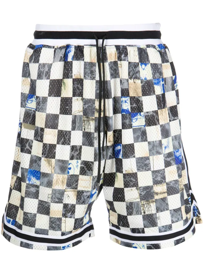 JOHN ELLIOTT John Elliott Game Union Squareプリントショーツ - マルチカラーの商品画像