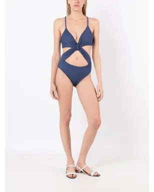 Gloria Coelho カットアウトディテール水着 - Blue - サムネイル2