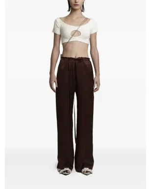 Gloria Coelho カットアウトリブトップス - White - サムネイル2
