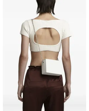 Gloria Coelho カットアウトリブトップス - White - サムネイル4