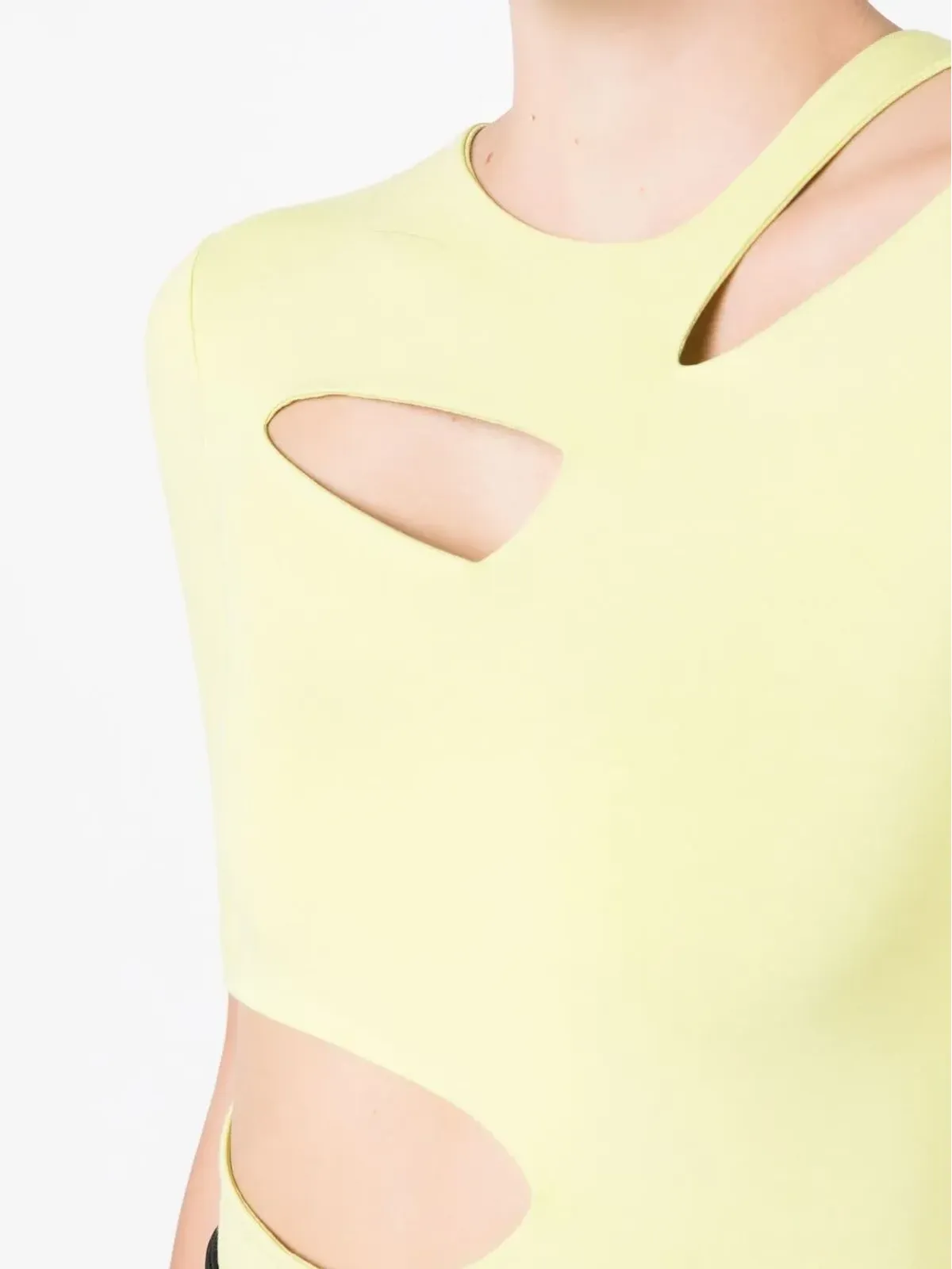 Gloria Coelho カットアウトストレッチTシャツ - 画像5