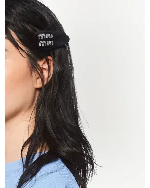 Miu Miu ロゴディテール ヘアクリップ - サムネイル2