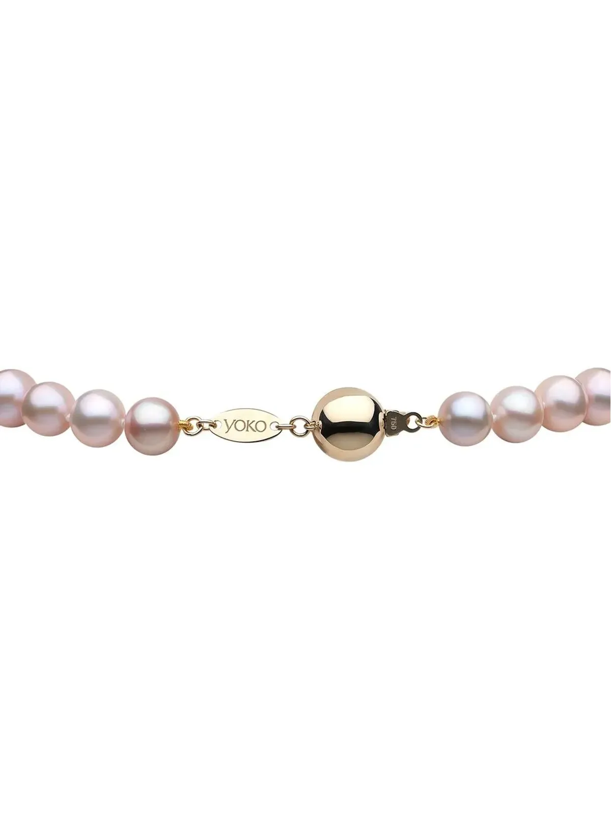 Yoko London 18kt イエローゴールド 7mm ピンク淡水パール ブレスレット - 画像3