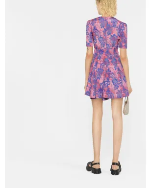 Versace Jeans Couture 花柄プリント フレアドレス - サムネイル4