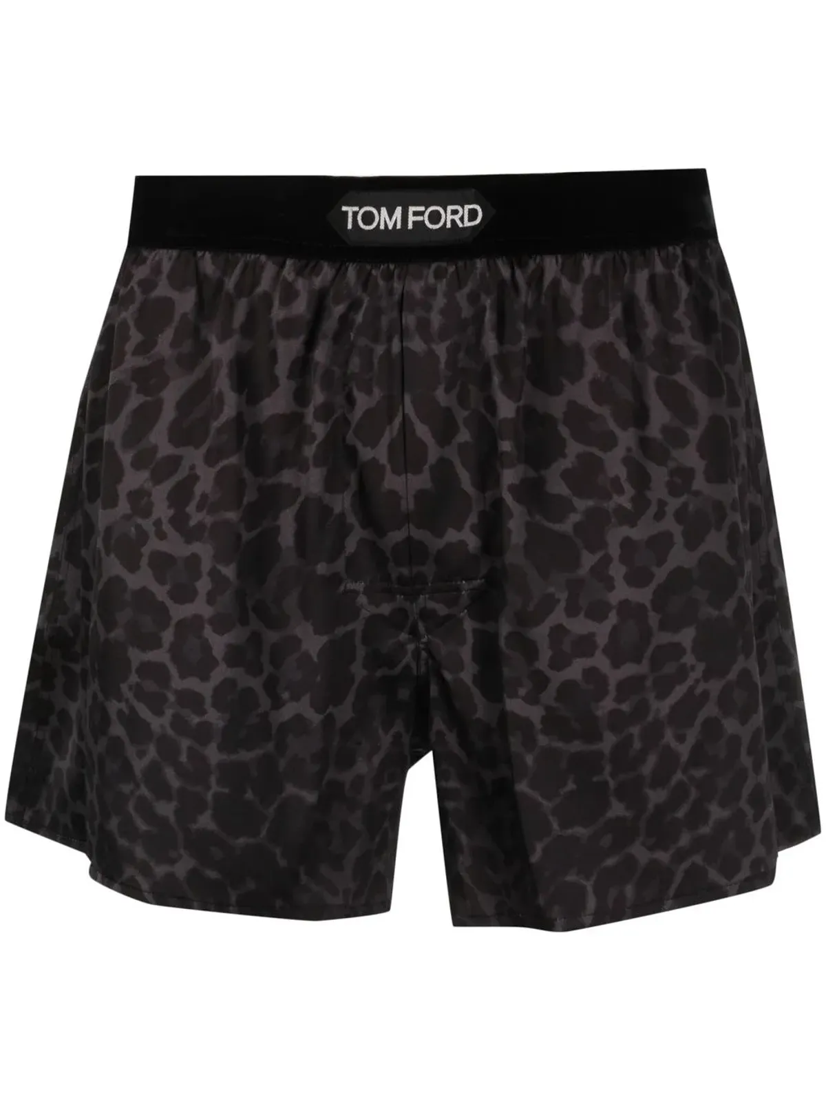 TOM FORD レオパード柄シルクボクサー - 画像1