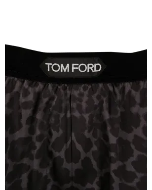 TOM FORD レオパード柄シルクボクサー - サムネイル3