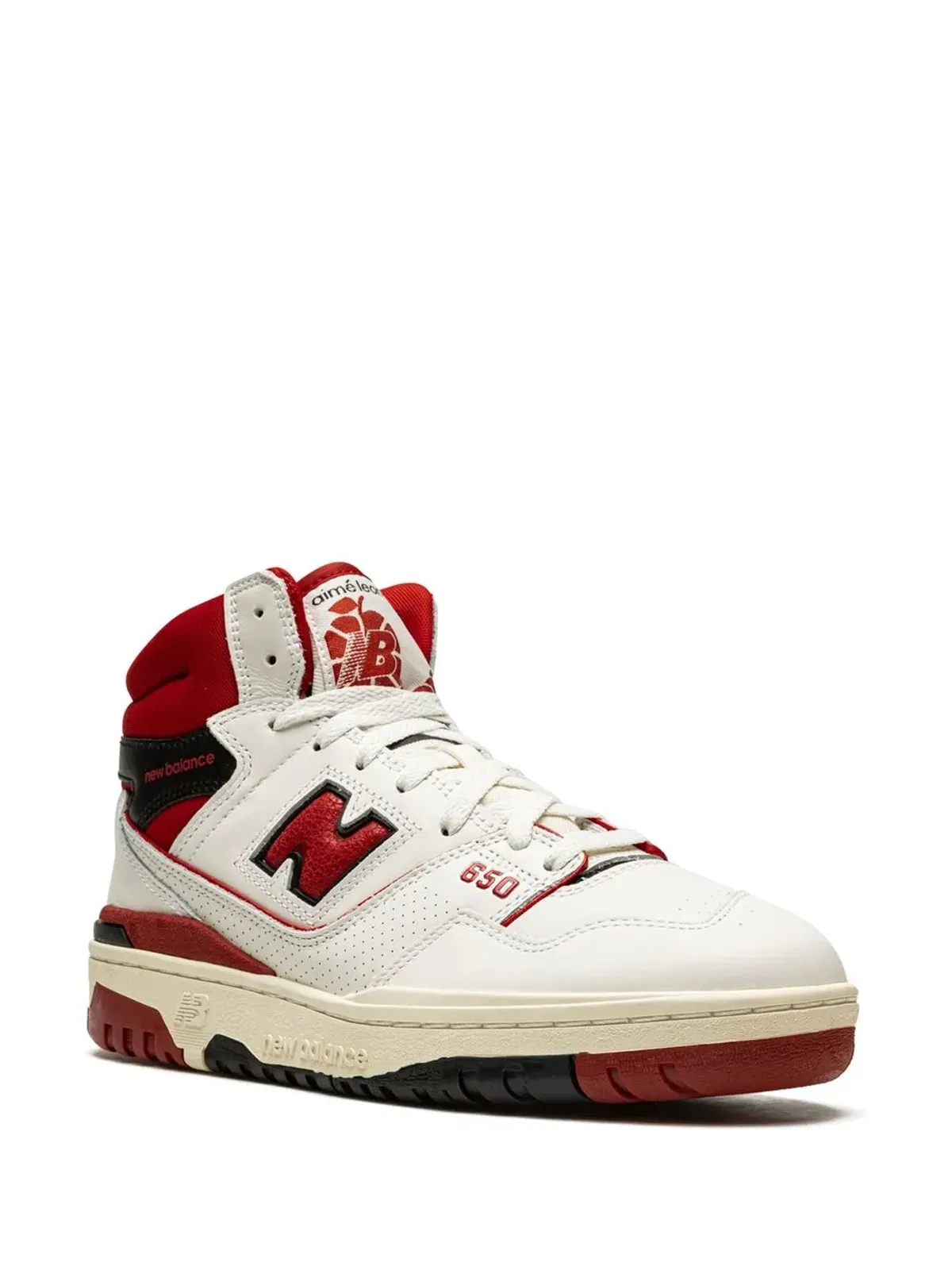 New Balance x Aimé Leon Dore 650R ホワイト/レッド スニーカー - 画像2