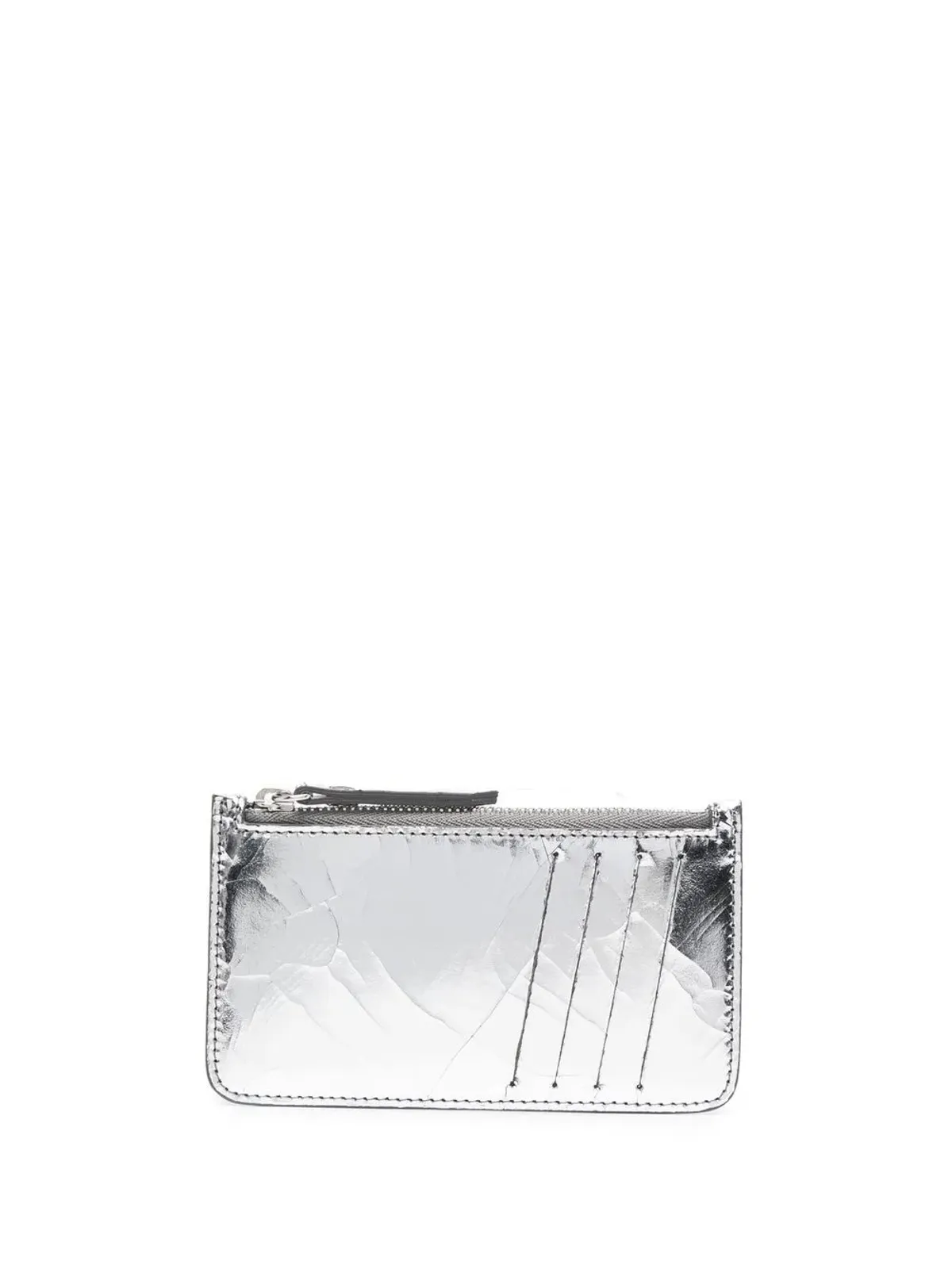 Maison Margiela ブロークンミラー ジップ付きカードホルダー - 画像1
