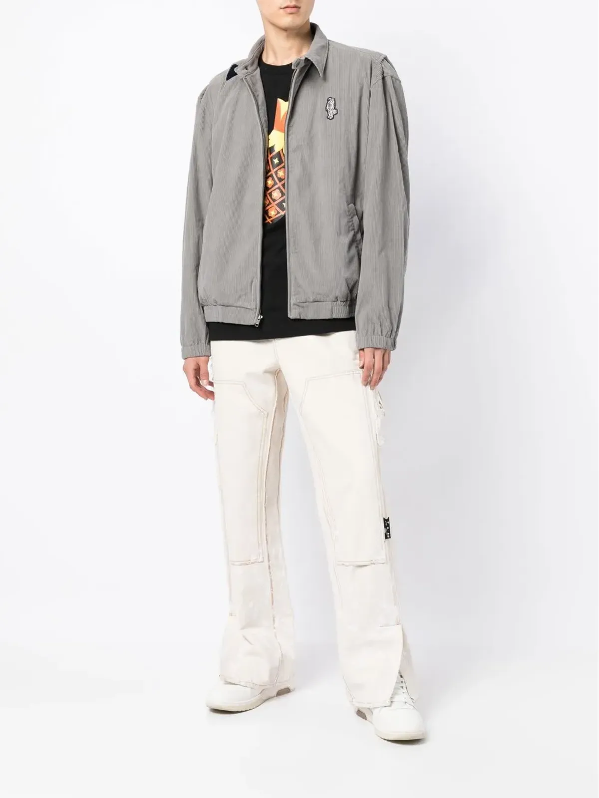 Billionaire Boys Club ロゴプリント ジップアップ シャツジャケット - グレー - 画像2