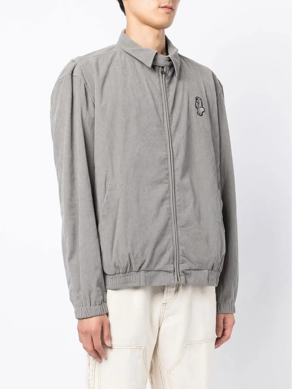 Billionaire Boys Club ロゴプリント ジップアップ シャツジャケット - グレー - 画像3
