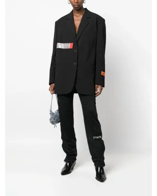 Heron Preston ロゴパッチ付きギャザーアンクルパンツ - ブラック - サムネイル2