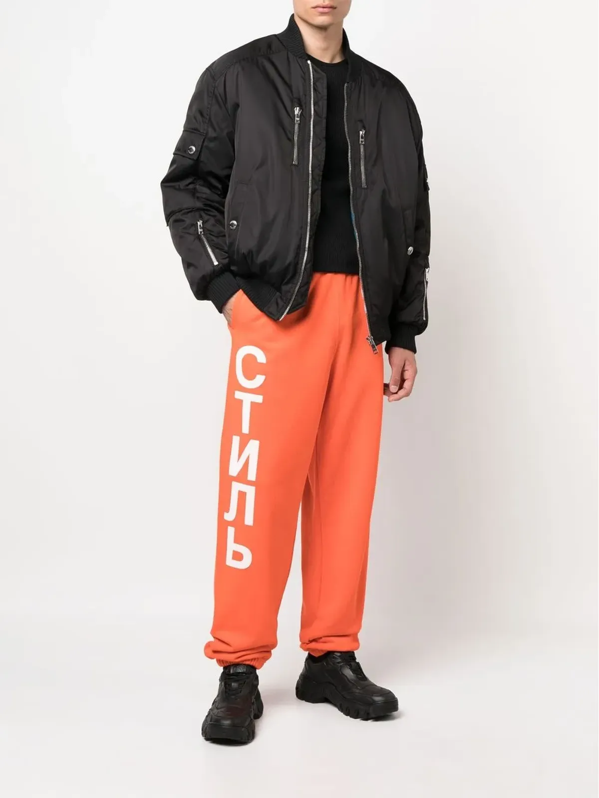 Heron Preston ロゴプリント トラックパンツ - 画像2