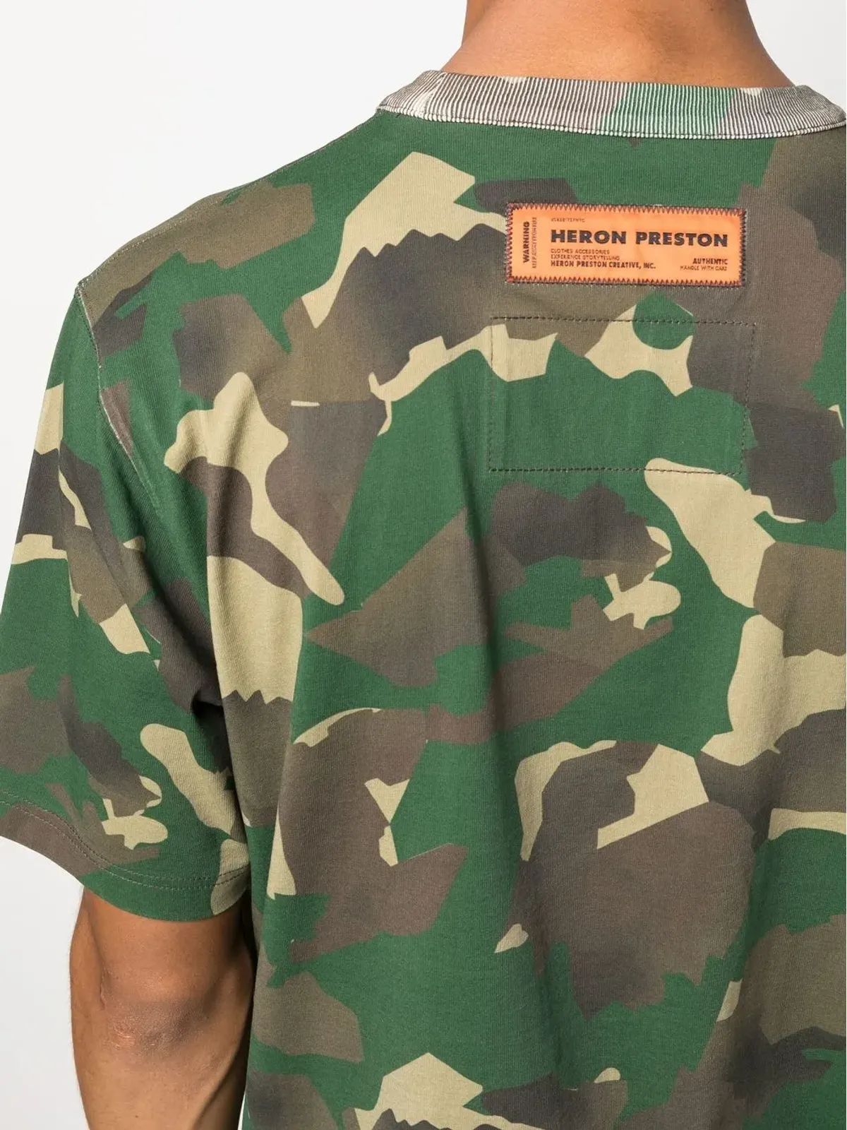 Heron Preston 迷彩柄オーガニックコットン Tシャツ - 画像5