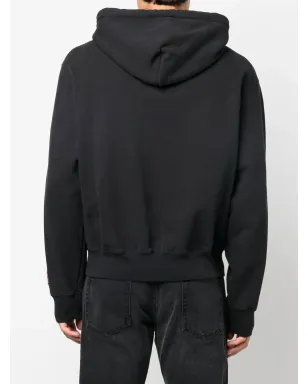 Heron Preston graphic-print jersey hoodie - Black - サムネイル3