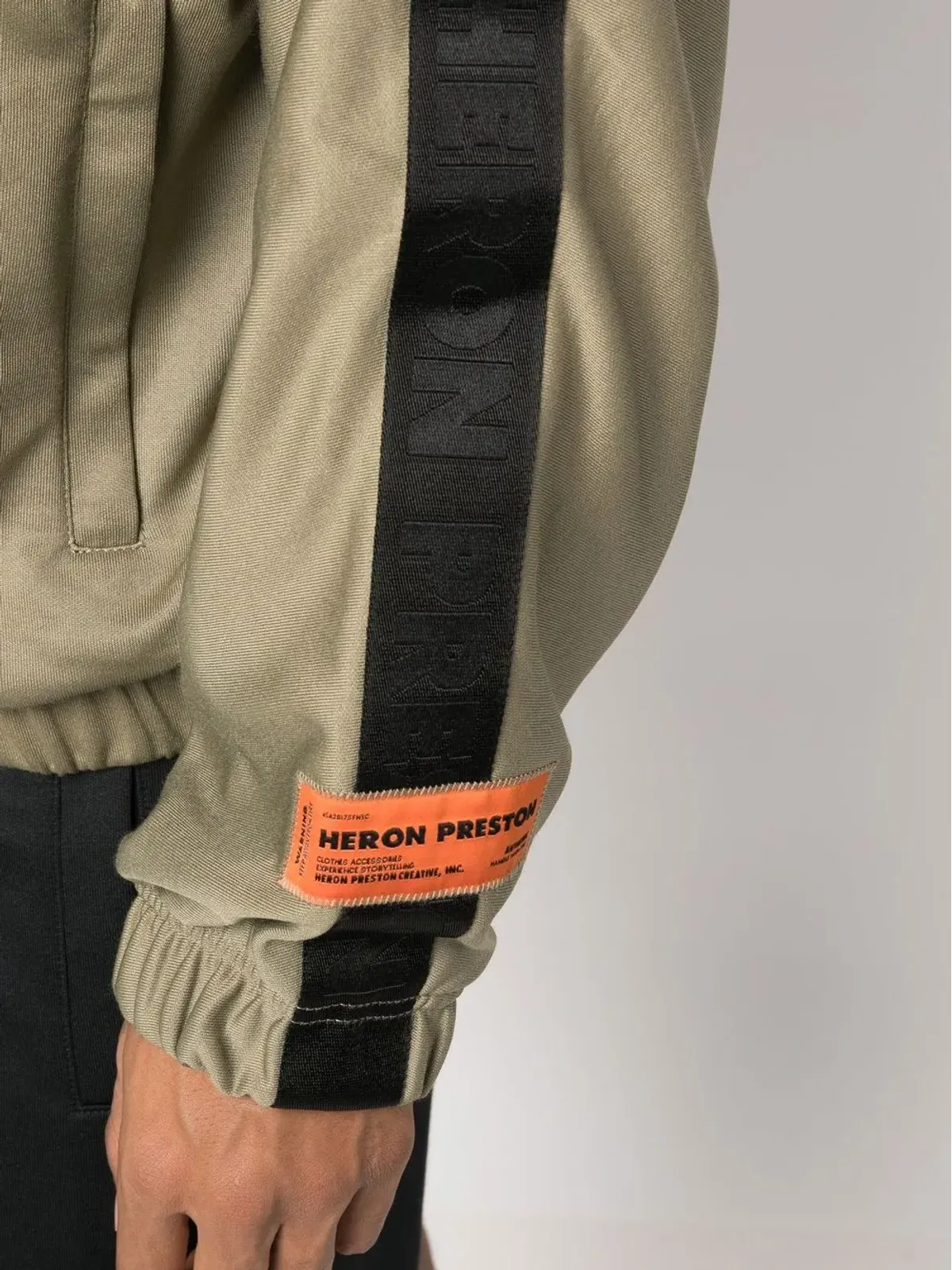 Heron Preston 刺繍ロゴ トラックトップ グリーン - 画像5