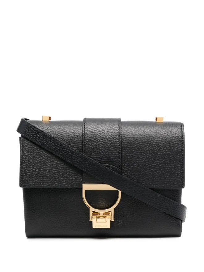 Coccinelle Coccinelle アレットリス シボ入りレザー サッチェル - Blackの商品画像