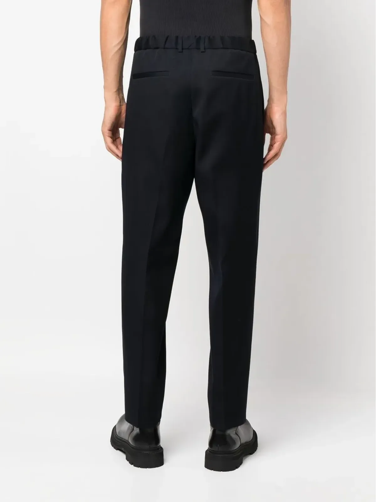 Jil Sander ヴァージンウール テーパードパンツ - 画像4