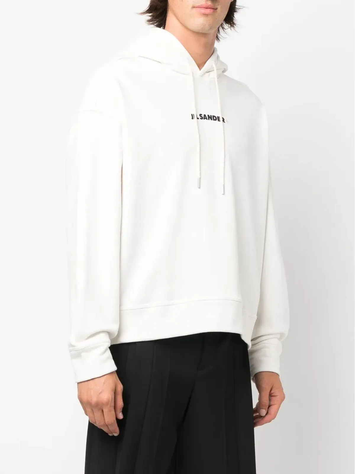 Jil Sander ロゴプリントディテール フーディー - 画像3