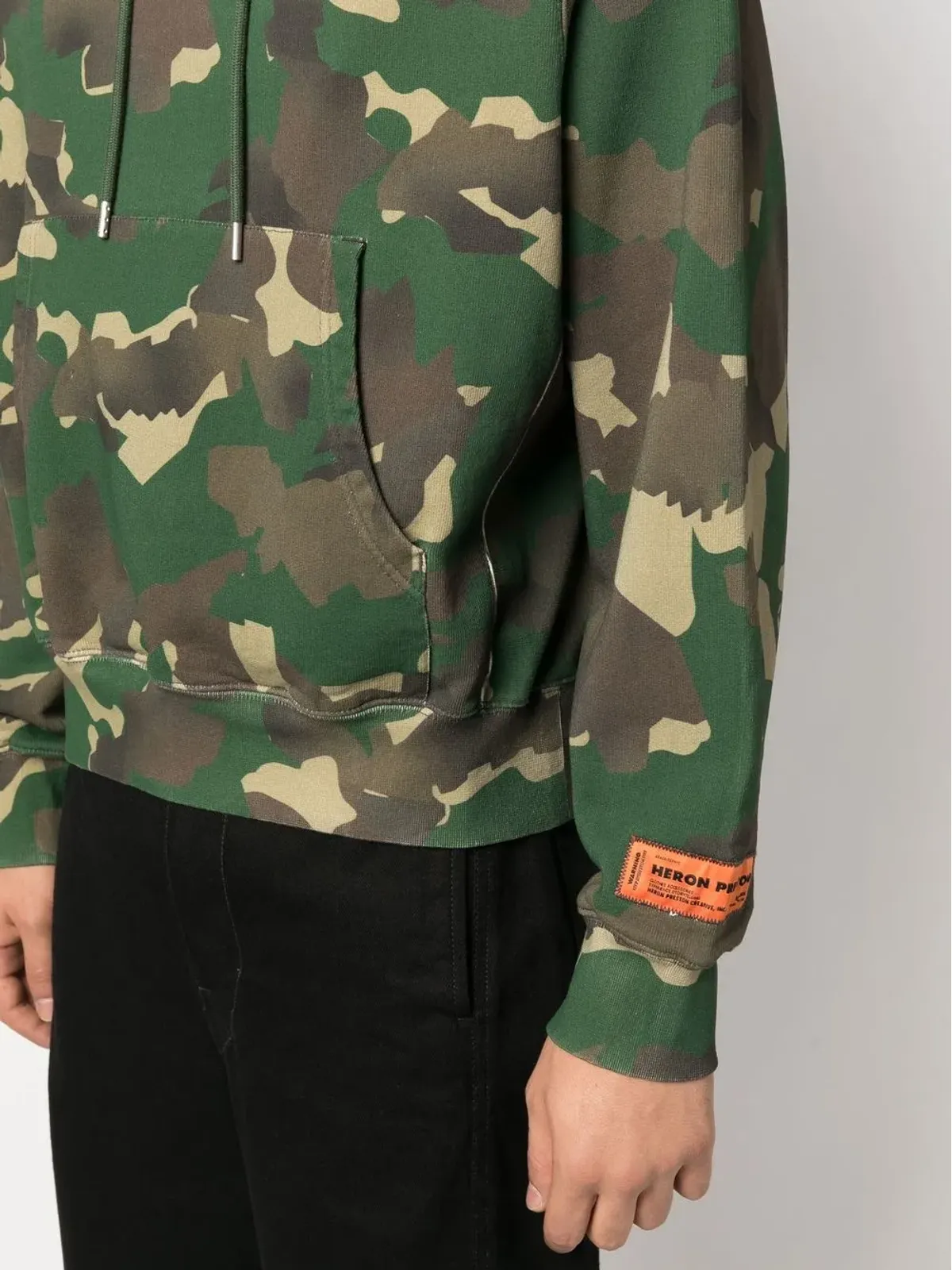 Heron Preston 迷彩柄コットンフーディー - グリーン - 画像5