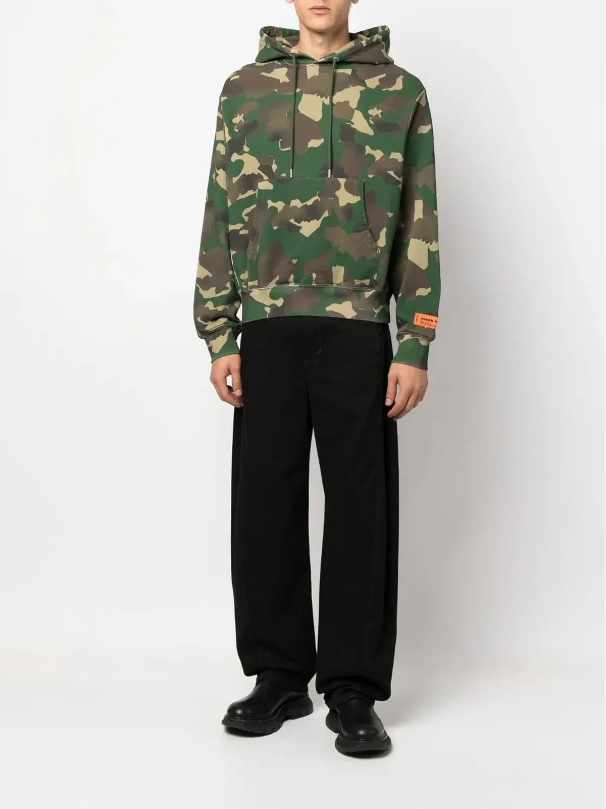 Heron Preston 迷彩柄コットンフーディー - グリーン - 画像2