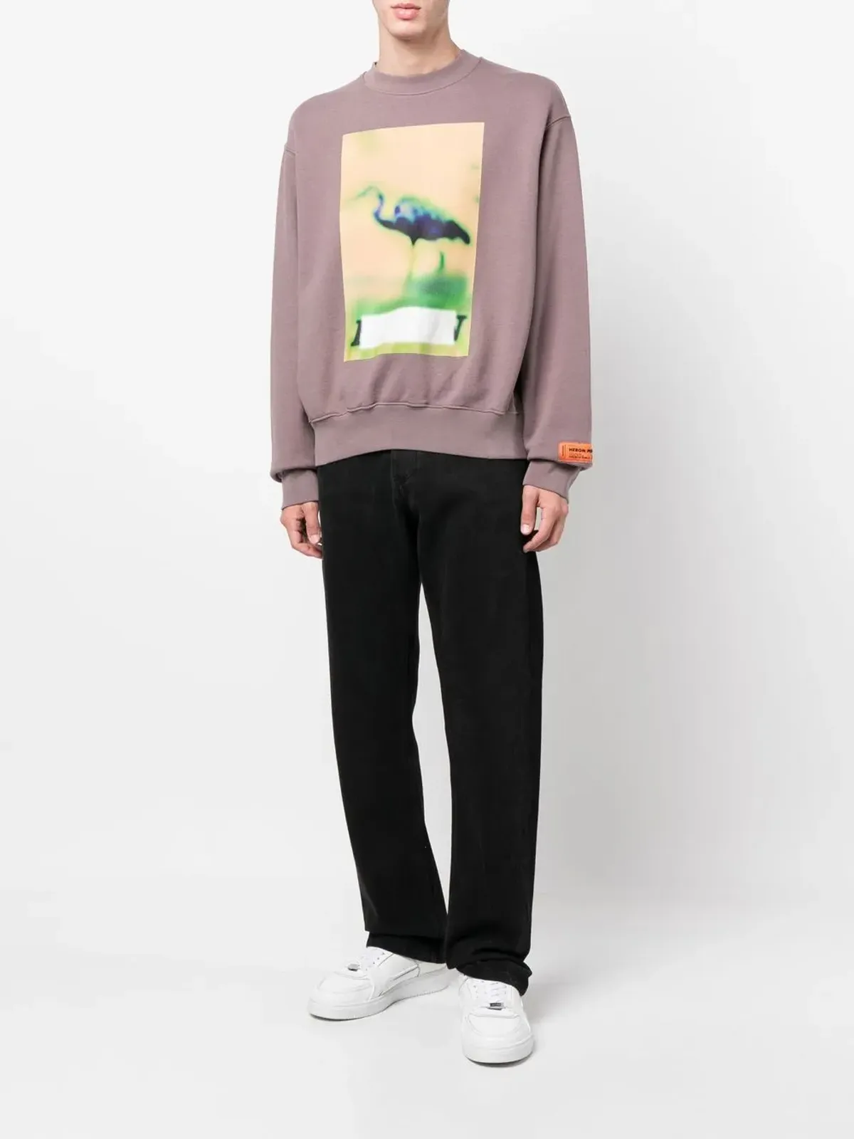 Heron Preston 検閲プリント クルーネック スウェットシャツ - グレー - 画像2