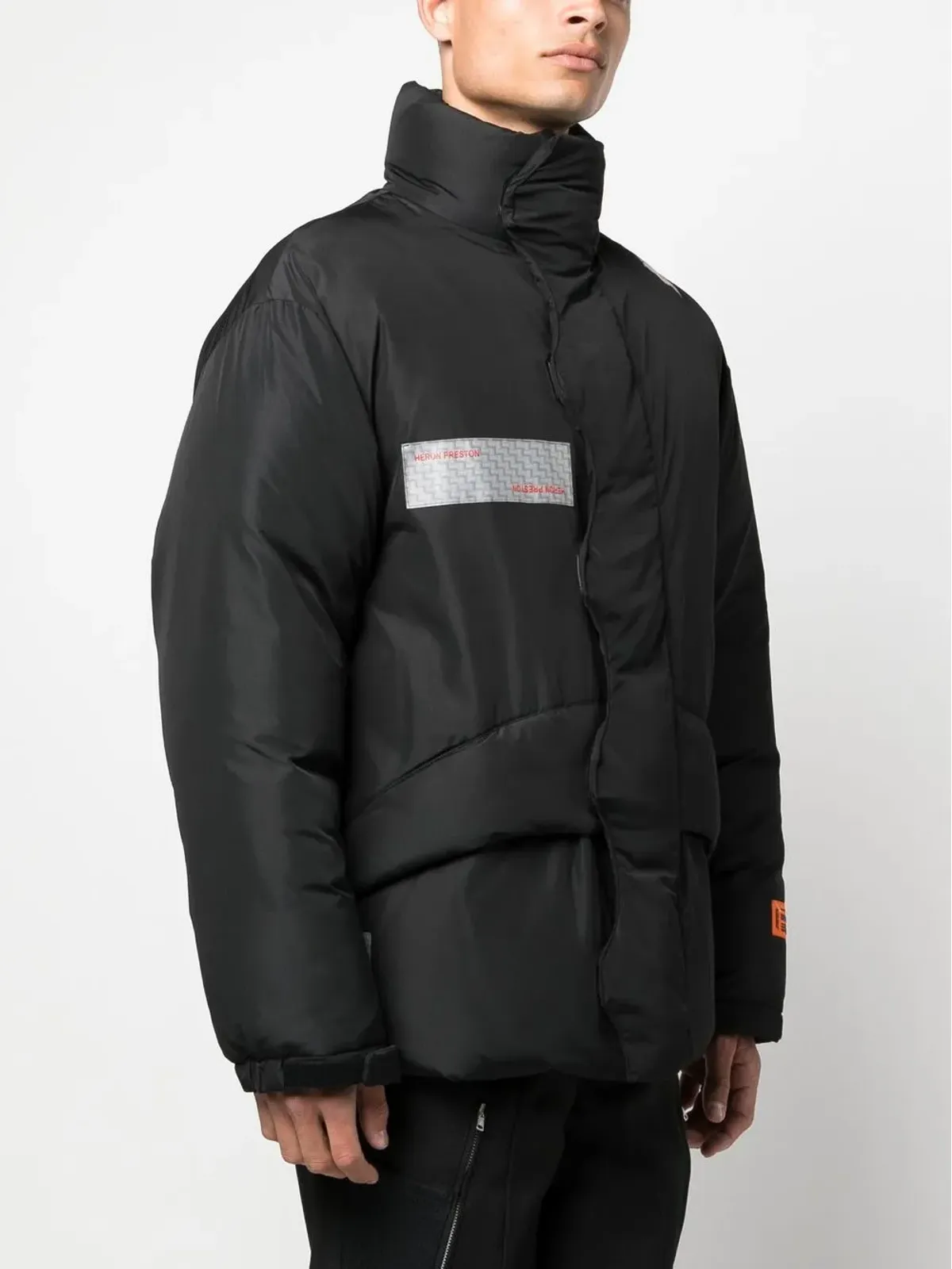 Heron Preston ロゴパッチ入りパデッドコート - 画像3