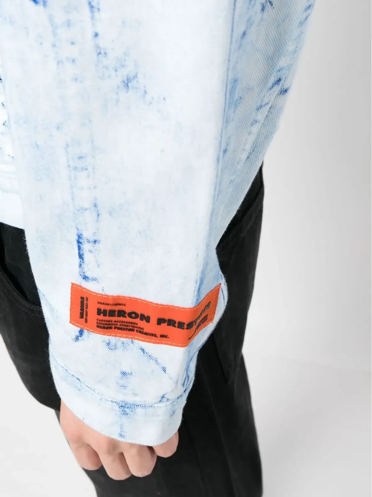 Heron Preston オーバーダイ ボタンアップ シャツジャケット - 画像5
