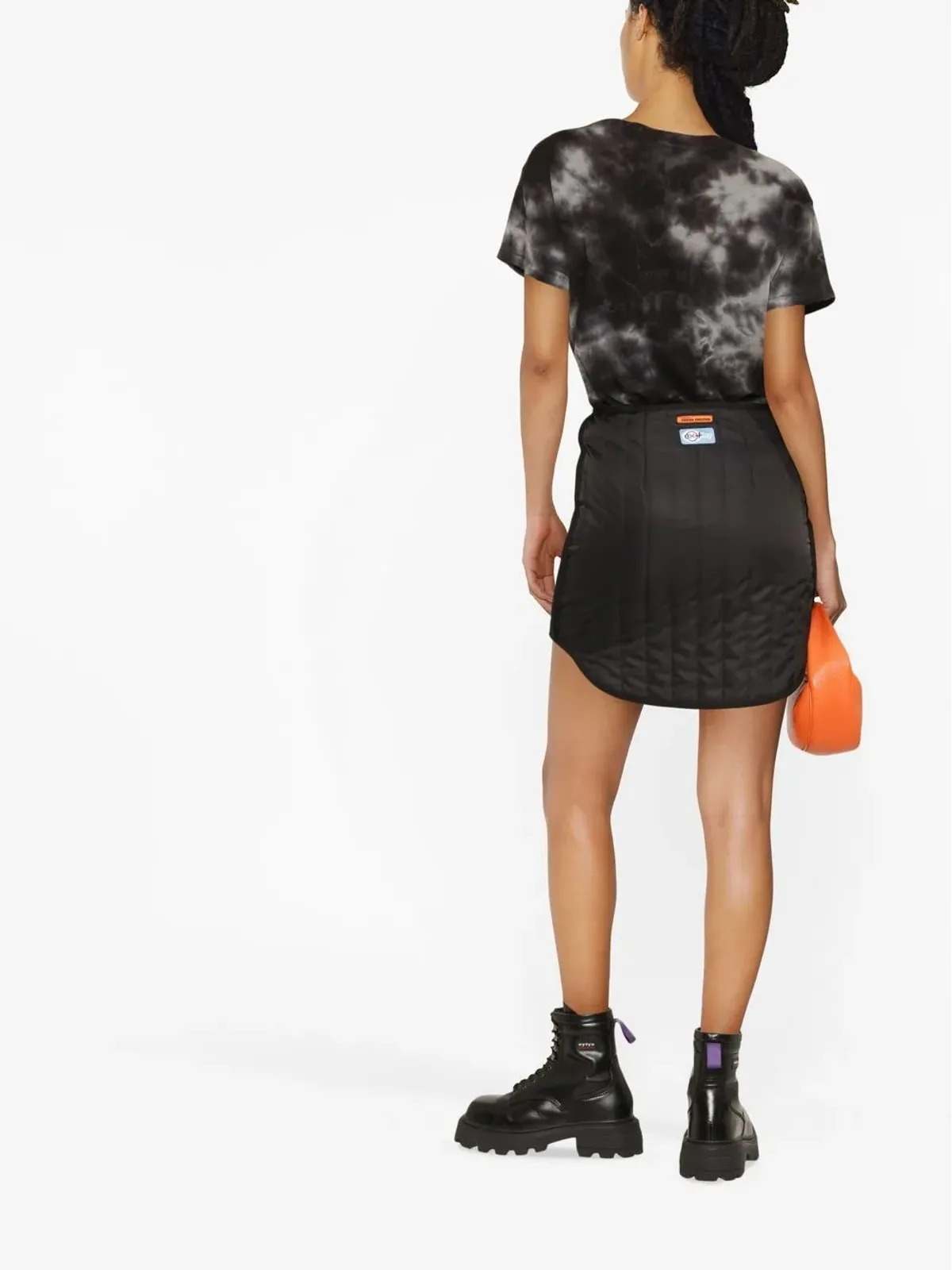 Heron Preston Ex-Ray キルテッドミニスカート - 画像4