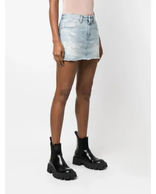 Heron Preston ダメージデニムスカート - サムネイル2