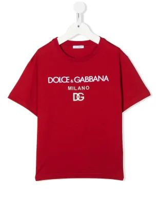 Dolce & Gabbana Kids DG Milano ロゴプリント Tシャツ - サムネイル1