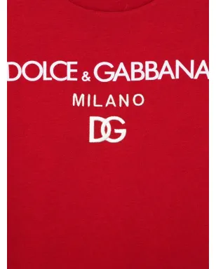 Dolce & Gabbana Kids DG Milano ロゴプリント Tシャツ - サムネイル3