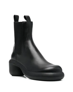 Jil Sander エラスティックパネル付きレザーブーツ（ブラック） - サムネイル2