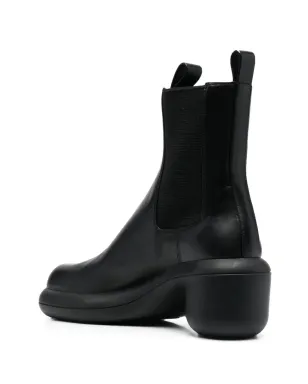 Jil Sander エラスティックパネル付きレザーブーツ（ブラック） - サムネイル3