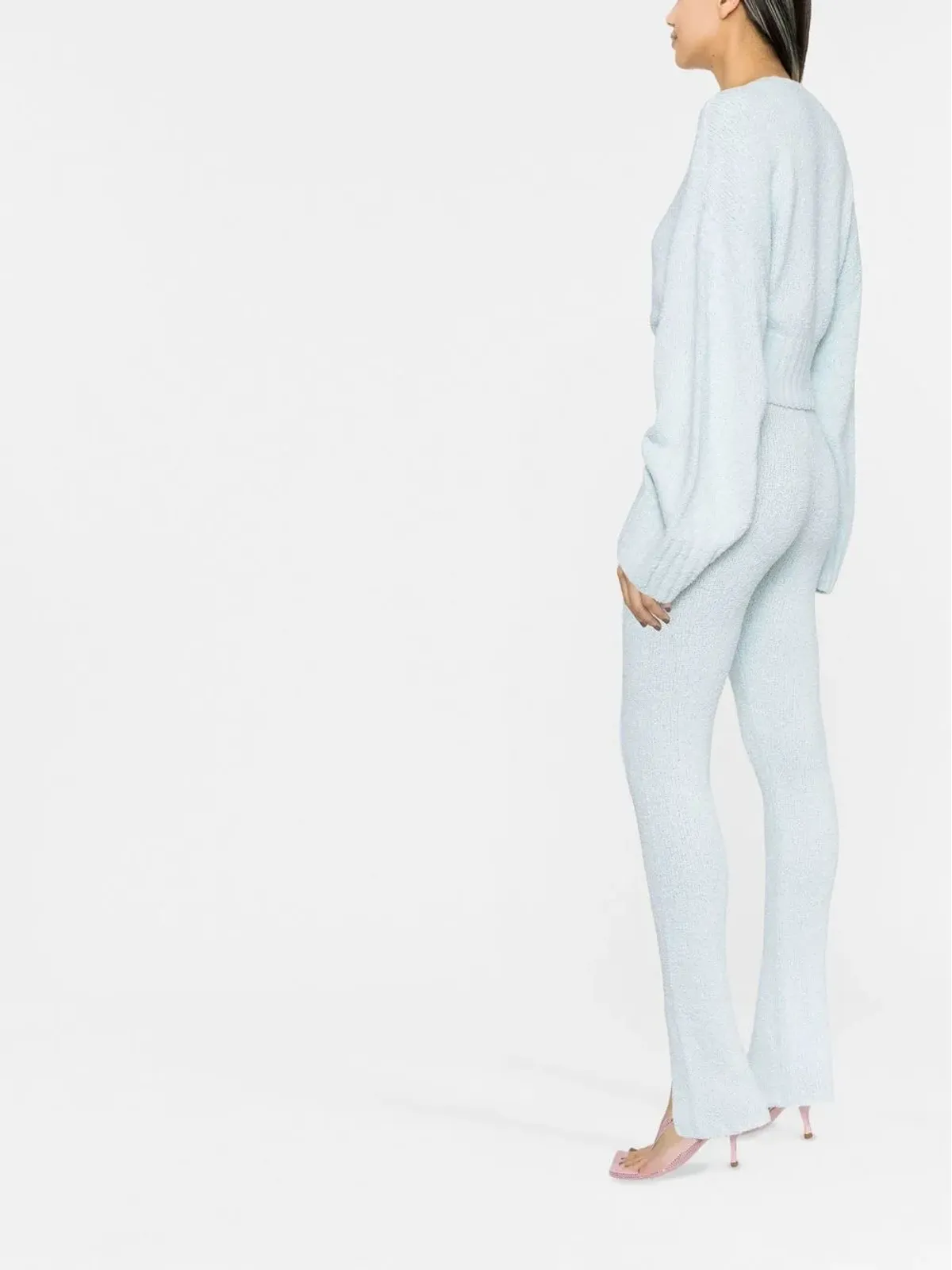 ROTATE BIRGER CHRISTENSEN フレアーカフニットパンツ - 画像3