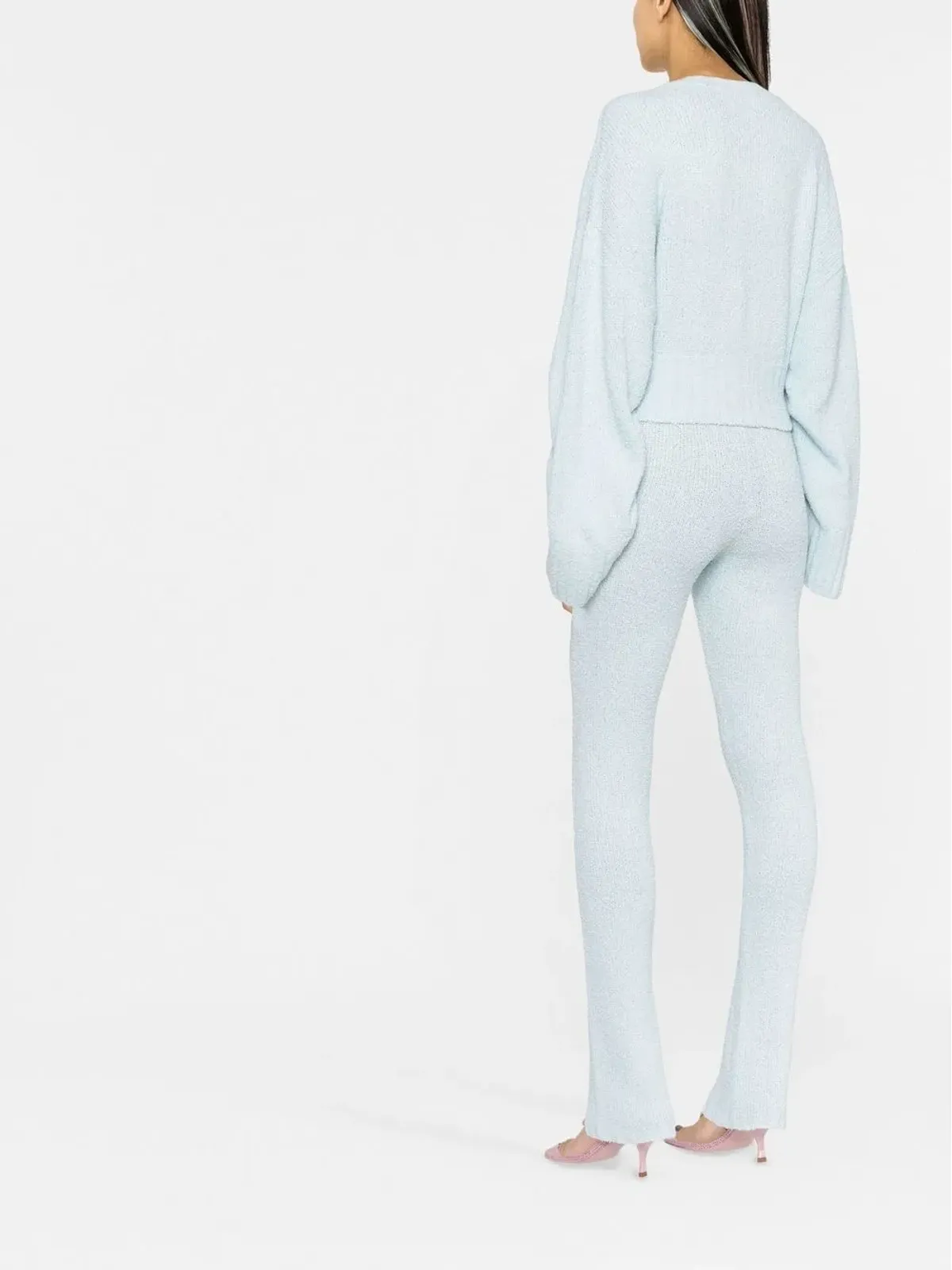 ROTATE BIRGER CHRISTENSEN フレアーカフニットパンツ - 画像4