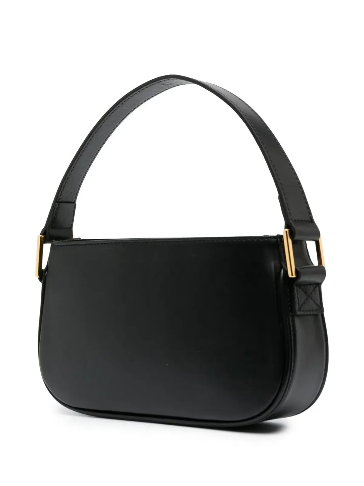 Blumarine rhinestone-logo leather bag - Black - 画像3