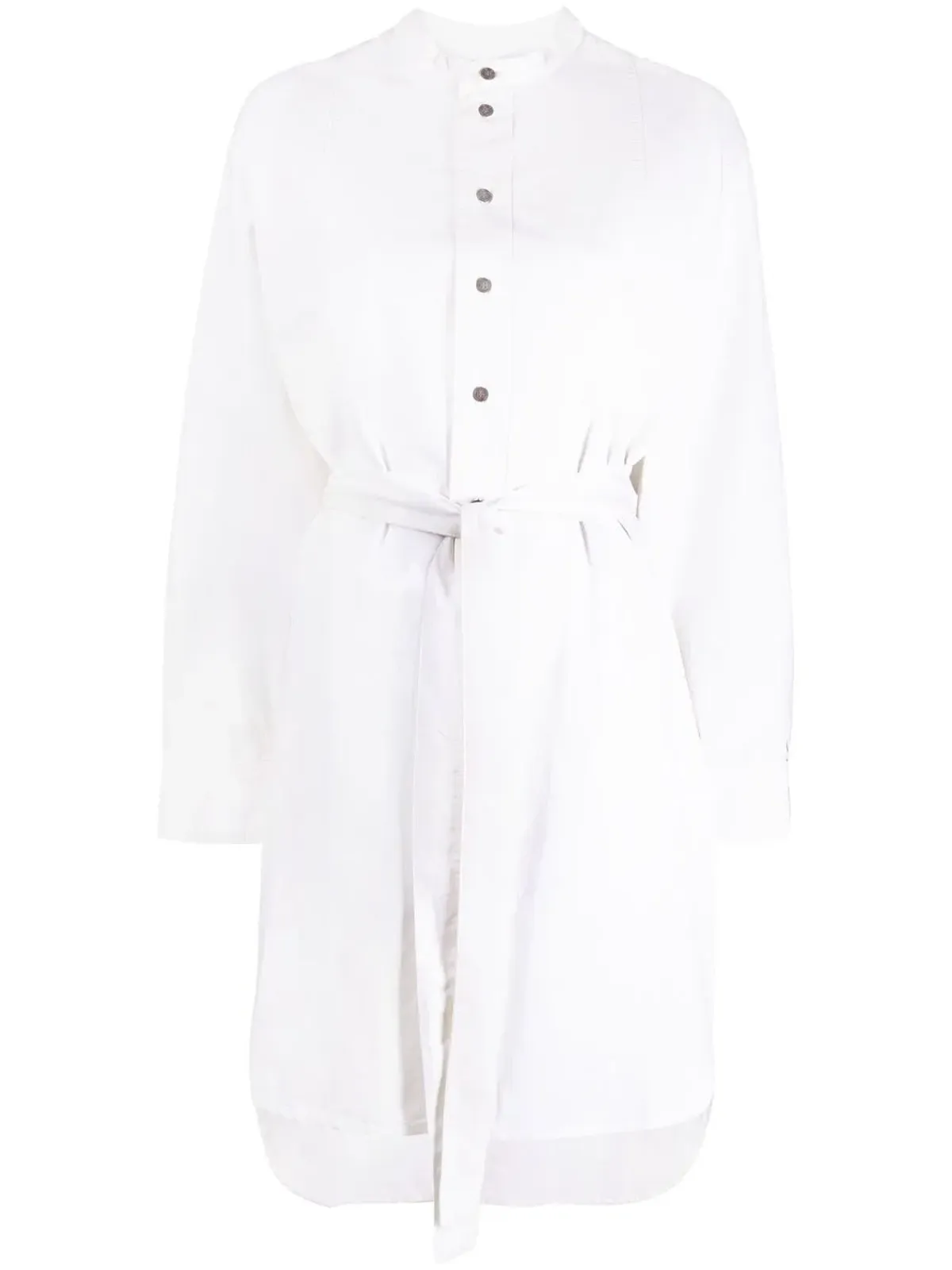Victoria Beckham タイウエスト コットン ドレス - Neutrals - 画像1