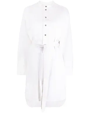 Victoria Beckham タイウエスト コットン ドレス - Neutrals - サムネイル1