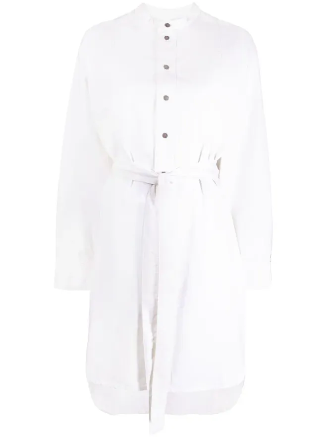 Victoria Beckham Victoria Beckham タイウエスト コットン ドレス - Neutralsの商品画像