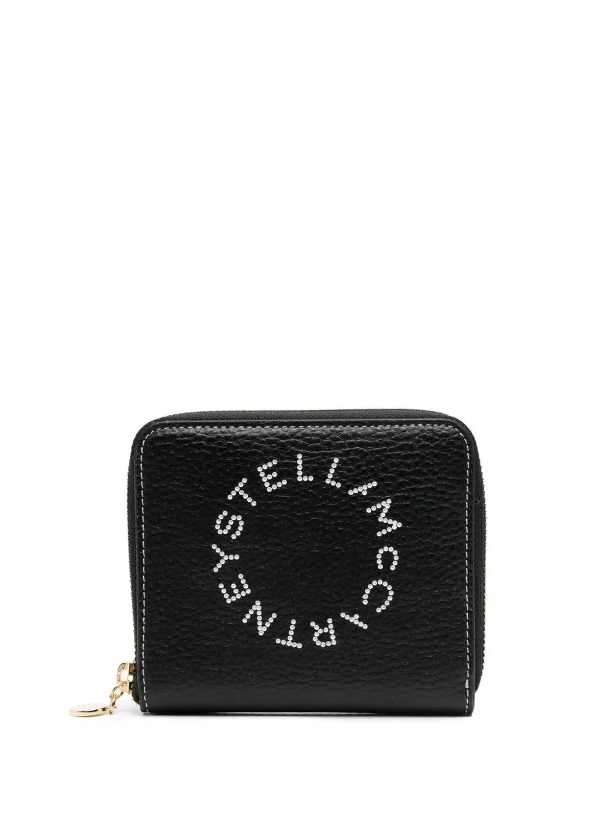 Stella McCartney ロゴプリントディテールジップウォレット - Black - 画像1