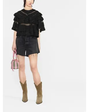 ISABEL MARANT シエロ ティアード クロップトップ - サムネイル2