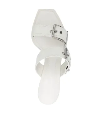 Alexander McQueen バックル付きレザーサンダル - サムネイル4
