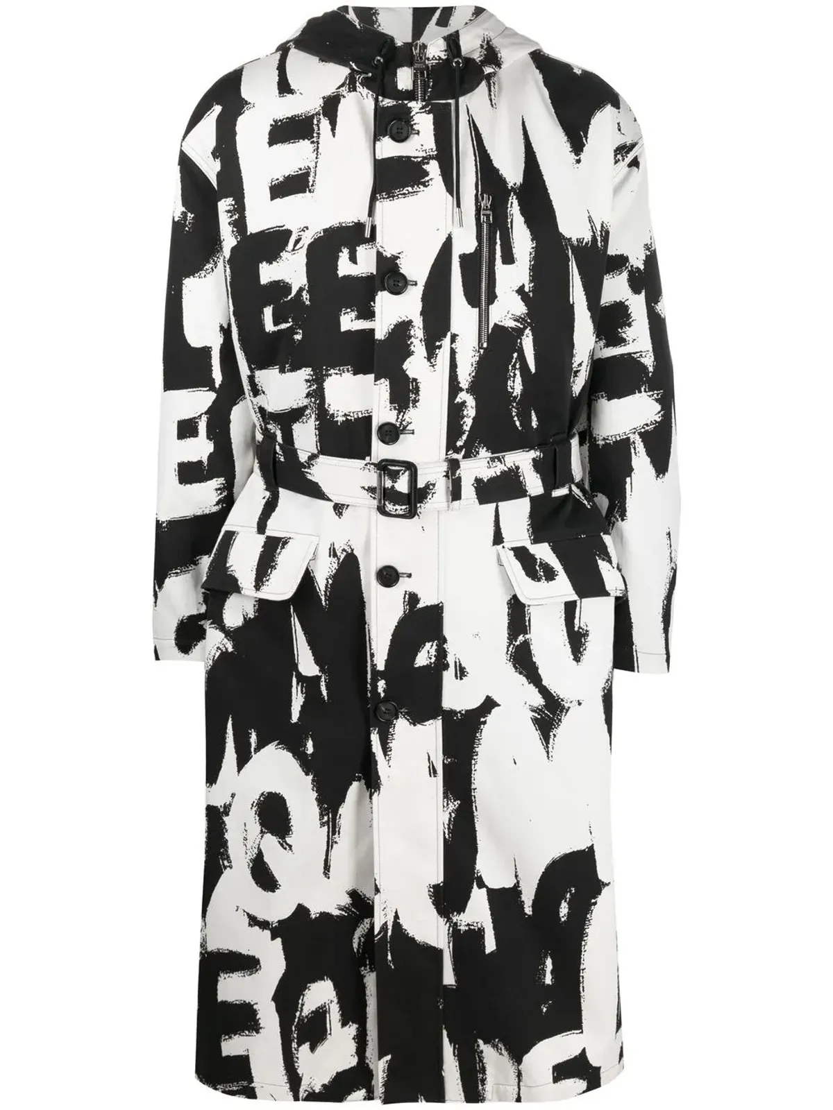 Alexander McQueen オールオーバーロゴプリントパーカ - 画像1