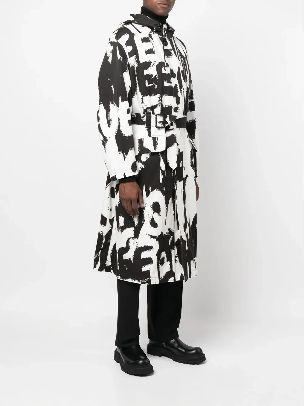 Alexander McQueen オールオーバーロゴプリントパーカ - 画像3