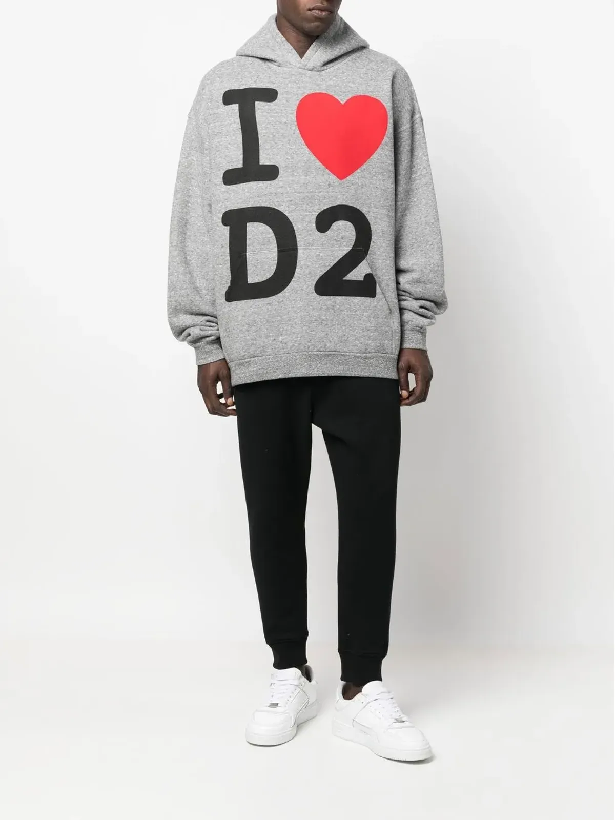 DSQUARED2 グラフィックプリント コットン フーディ - 画像2