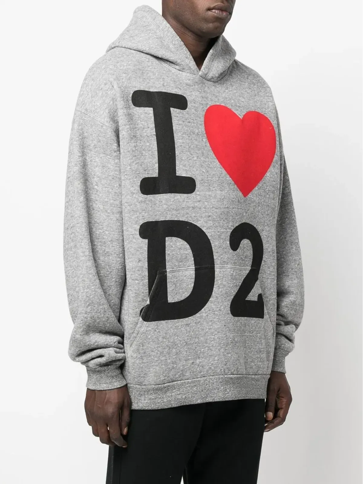 DSQUARED2 グラフィックプリント コットン フーディ - 画像3