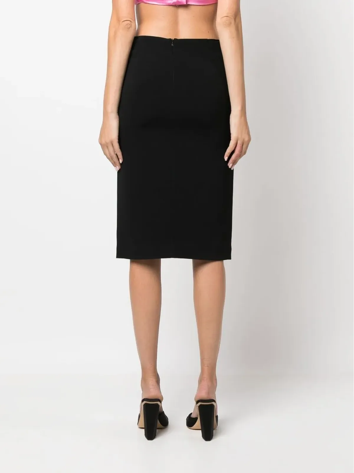 Blumarine フィットしたニットスカート - 画像4